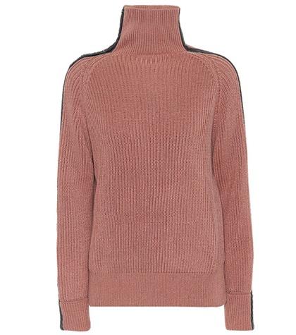 Bottega Veneta Leather-trimmed Cotton Sweater