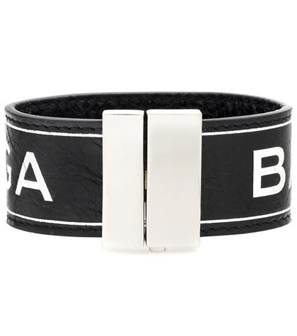 Balenciaga Printed Leather Bracelet