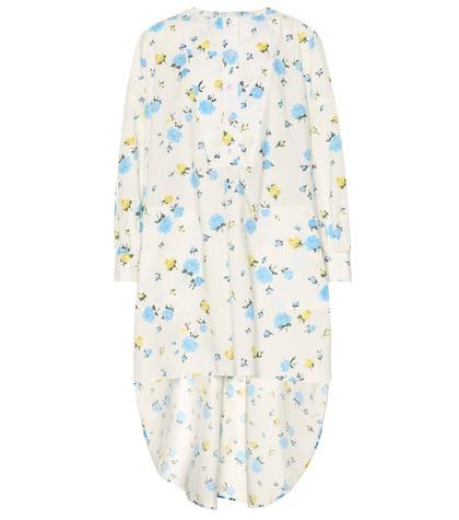 Golden Goose Deluxe Brand Asymmetric Floral Cotton Dress