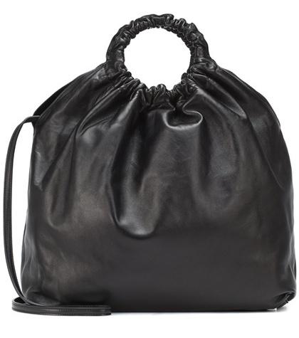 The Row Double Circle Xl Leather Shopper