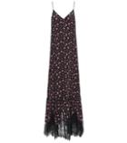 Mcq Alexander Mcqueen Printed Floral Silk Dress
