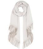 Loro Piana Semicircle Summer Cashmere And Silk Scarf