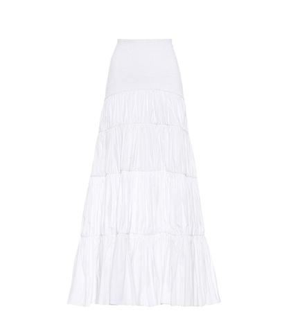 Johanna Ortiz Exclusive To Mytheresa.com – Principe Cotton Poplin Skirt