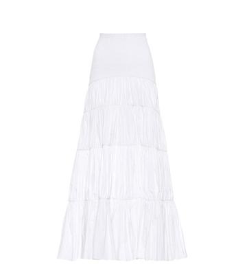 Johanna Ortiz Exclusive To Mytheresa.com – Principe Cotton Poplin Skirt