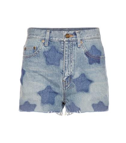 Saint Laurent Denim Shorts