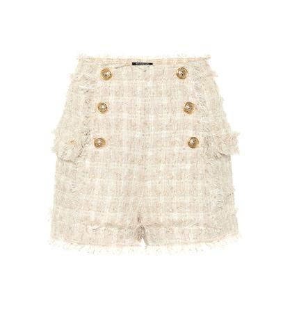 Balmain Bouclé Tweed Shorts