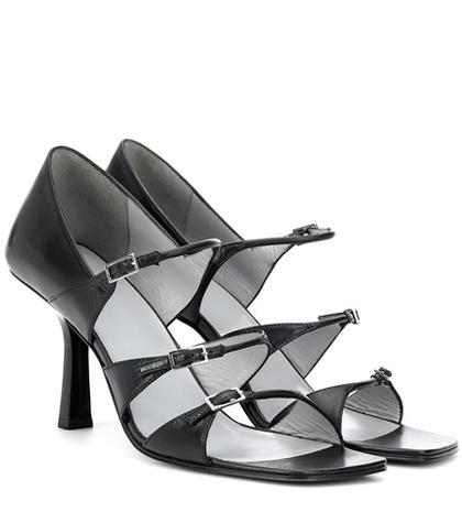 The Row Three Buckles Leather Sandals