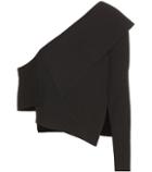 Burberry Wool And Cashmere Rib-knit Asymmetric Sweater