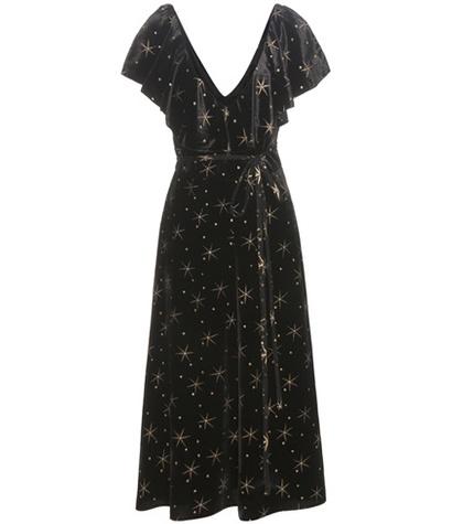 3.1 Phillip Lim Glitter Velvet Midi Dress