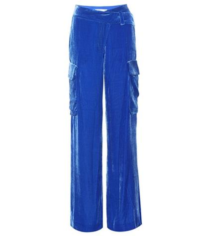 Monse Velvet Wide-leg Trousers