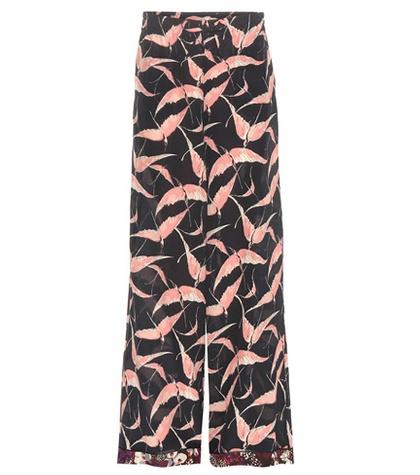 Valentino Printed Silk Trousers