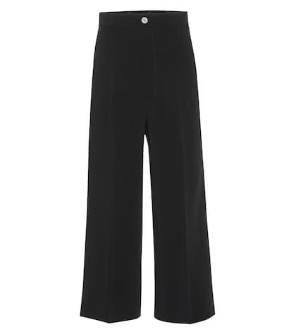 Gucci Stretch Crêpe Wide-leg Pants