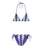Saint Laurent Reversible Crochet-knit Bikini