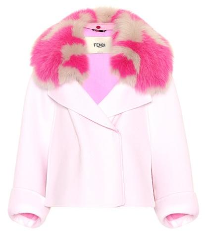 Fendi Fur-trimmed Cashmere Coat