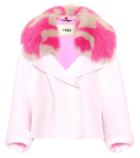Fendi Fur-trimmed Cashmere Coat