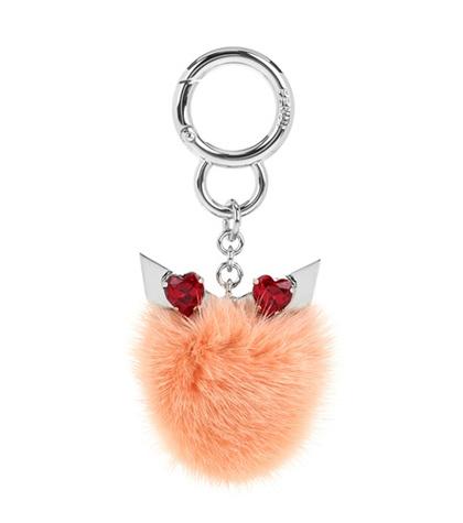 Fendi Valentine's Day Fur Bag Charm