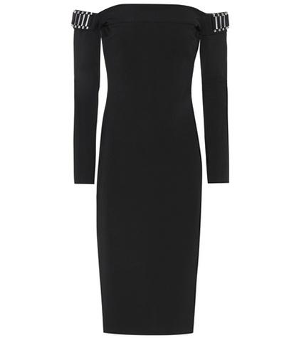 Citizens Of Humanity Studded Off-the-shoulder Dress