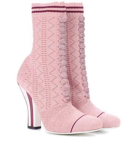 Poupette St Barth Stretch-knit Ankle Boots