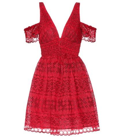 Self-portrait Sheared Mini Dress