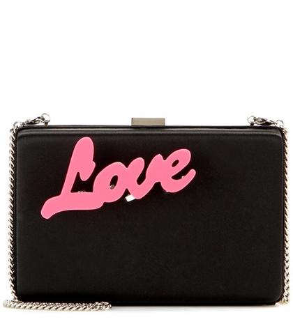Stella Mccartney Embellished Satin Clutch