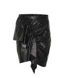 Chlo Midway Leather Miniskirt