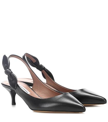 Tabitha Simmons Rise Leather Slingback Pumps