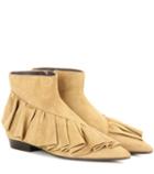 Jw Anderson Ruffle Suede Boots