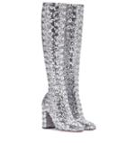 Dolce & Gabbana Glitter Knee-high Boots
