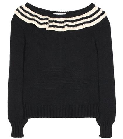Philosophy Di Lorenzo Serafini Ruffled Wool-blend Sweater