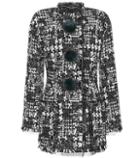 Dolce & Gabbana Fur-trimmed Tweed Jacket