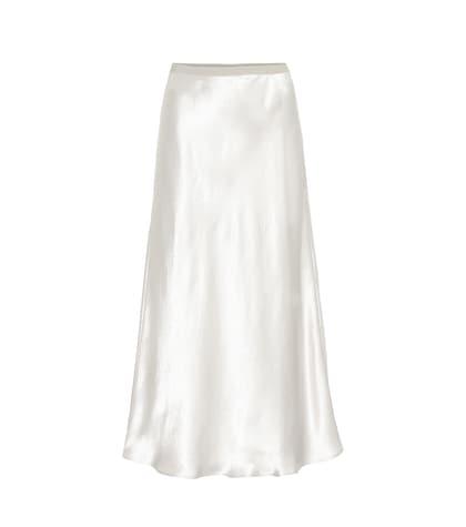 Valentino Garavani Alessio Satin Midi Skirt