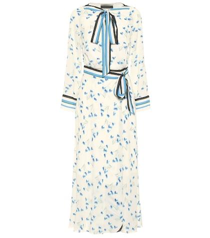 Roland Mouret Fernandina Floral Seersucker Dress