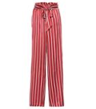 Asceno Striped Wide-leg Silk Pajama Pants