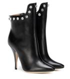 Christian Louboutin Embellished Leather Ankle Boots