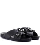 Fendi Embellished Slip-on Sandals