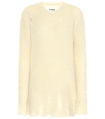 Alexandra Miro Distressed Mohair And Silk Sweater