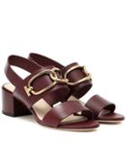 Tod's Leather Slingback Sandals