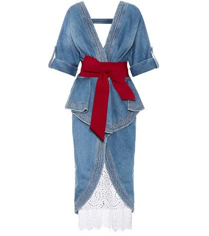 Johanna Ortiz Nuevomexicana Denim Coat With Skirt