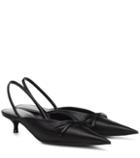 Bottega Veneta Knife Satin Slingback Pumps