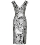 Erdem Metallic Floral Jacquard Dress