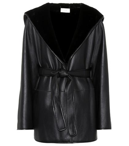 The Row Fur-trimmed Leather Jacket