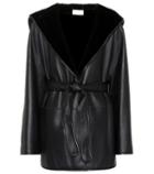 The Row Fur-trimmed Leather Jacket
