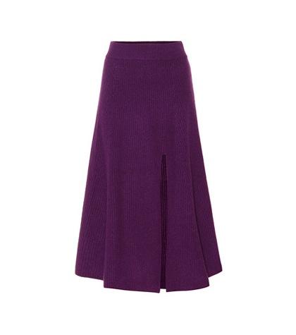 Altuzarra Cavin Cashmere Midi Skirt