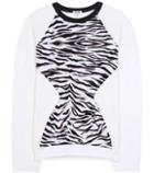 See By Chlo Tiger Stripes Metallic Wool-blend Sweater