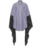 Stuart Weitzman Kimono-sleeve Cotton Shirt