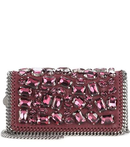 Stella Mccartney Falabella Crystal-embellished Shoulder Bag