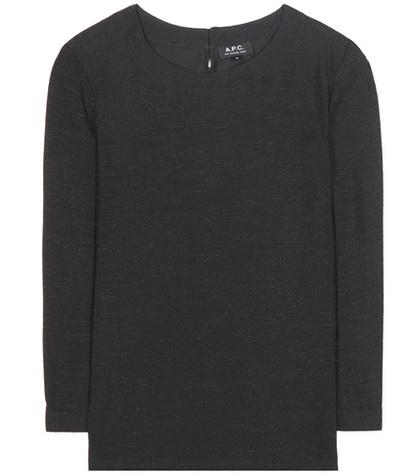 A.p.c. Diana Silk-blend Top
