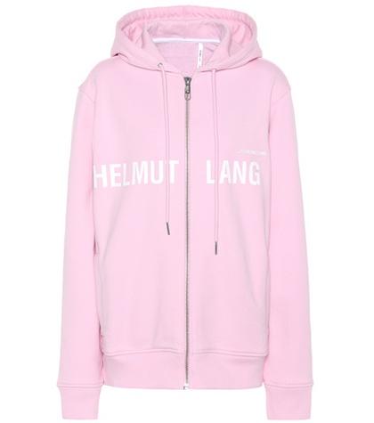 Helmut Lang Printed Cotton Hoodie