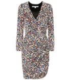 Veronica Beard Minna Floral Stretch Silk Minidress