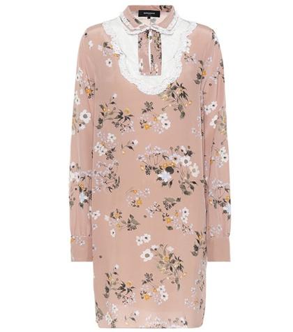 Rochas Printed Silk Mini Dress